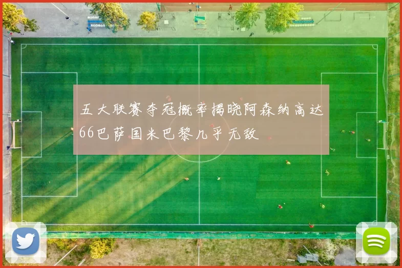 五大联赛夺冠概率揭晓阿森纳高达66巴萨国米巴黎几乎无敌